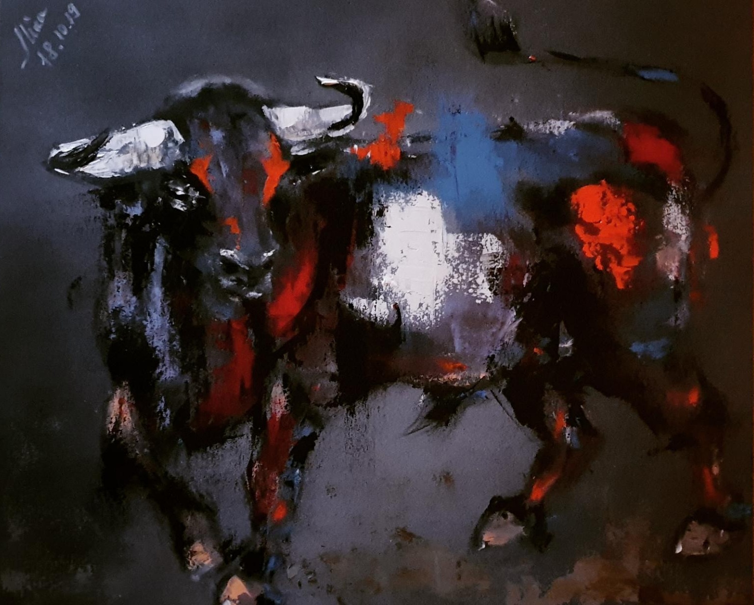 ArteDiAlina.com painting: Into the arena 2